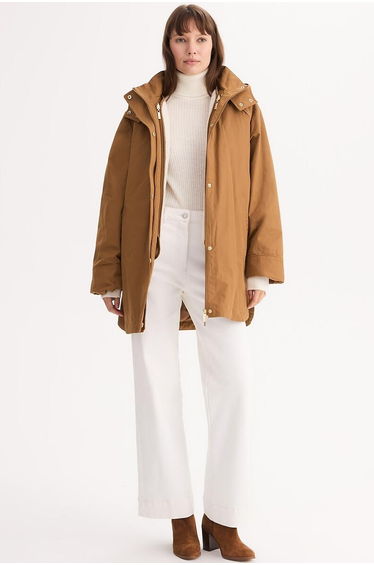 Mid-Length Parka in 4-in-1 Style with Removable Cardigan