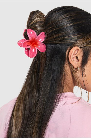 Large Flower Claw Clip - pink