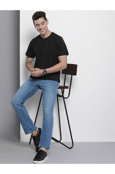 Men Mid Rise Bootcut Jeans