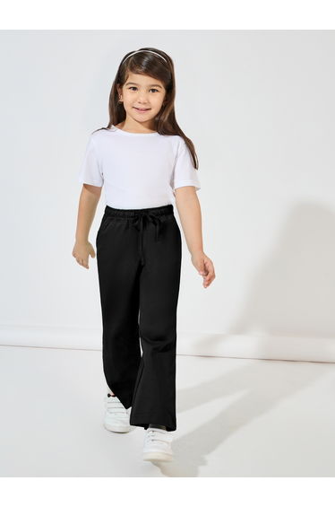 Wide Leg Joggers with Drawstring Waistband