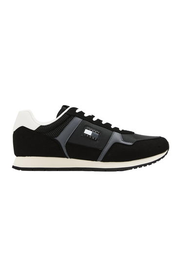 Tommy Jeans Mens Round Toe Running Trainers - Black