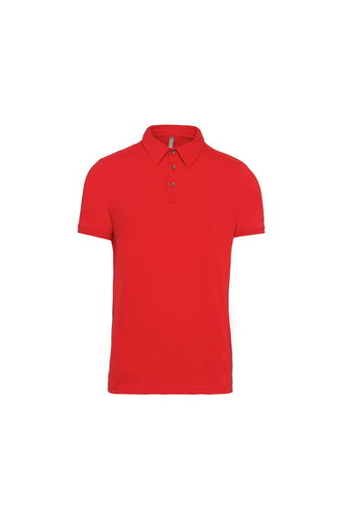 Kariban Mens Jersey Knit Polo Shirt - Red