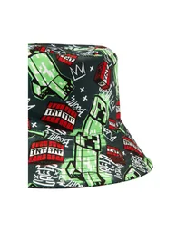 Minecraft Childrens/Kids Creeper Bucket Hat - Multicoloured - 2
