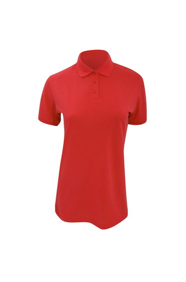 Kustom Kit Ladies Klassic Superwash Short Sleeve Polo Shirt - Red