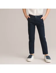 Cotton Straight Trousers - 1