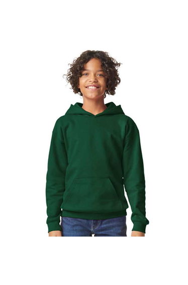 Gildan Childrens/Kids Fleece Midweight Hoodie - Forest Green