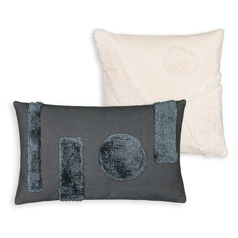 Lund Graphic Tufted 45 x 45cm Cushion Cover - 2