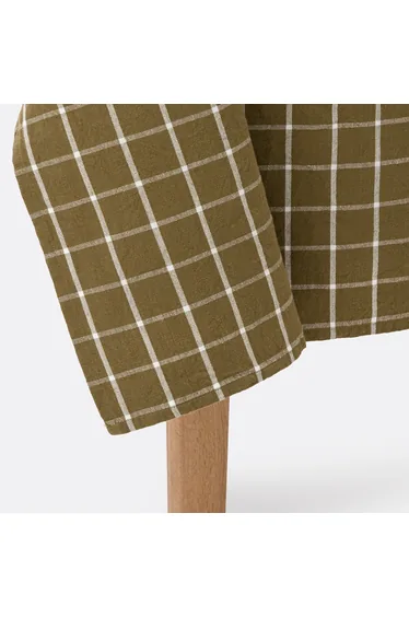Hortense Yarn-Dyed Checked Cotton Tablecloth