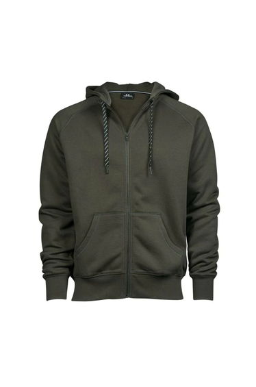 Tee Jays Mens Fashion Zip Hooded Sweatshirt - Deep Green