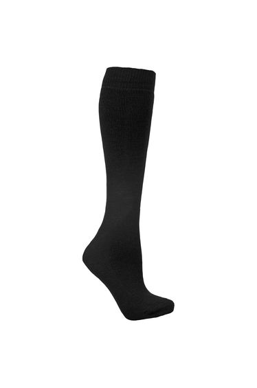 Trespass Adults Unisex Tubular Luxury Wool Blend Ski Tube Socks - Black