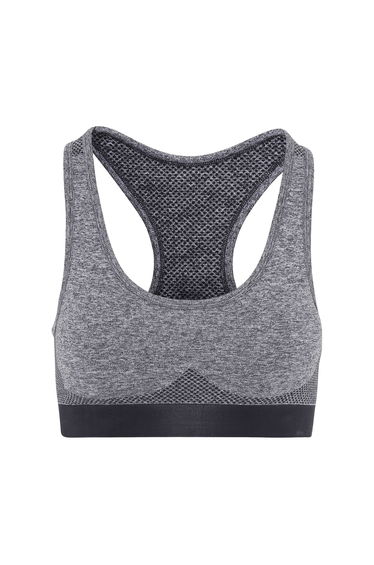 TriDri Womens/Ladies Seamless 3D Fit Multi Sport Sculpt Bra - Charcoal