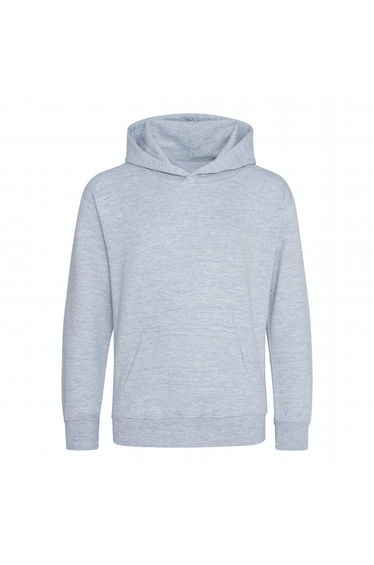 Awdis Childrens/Kids Heather Organic Hoodie - Grey Heather