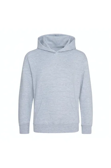Awdis Childrens/Kids Heather Organic Hoodie - Grey Heather