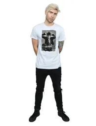 AC/DC Mens Angus Young Distressed Photo T-Shirt - Sports Grey - 3