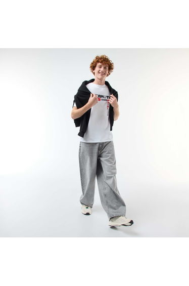 Sahinler 'Sakamoto Days' Cotton T-shirt WHITE