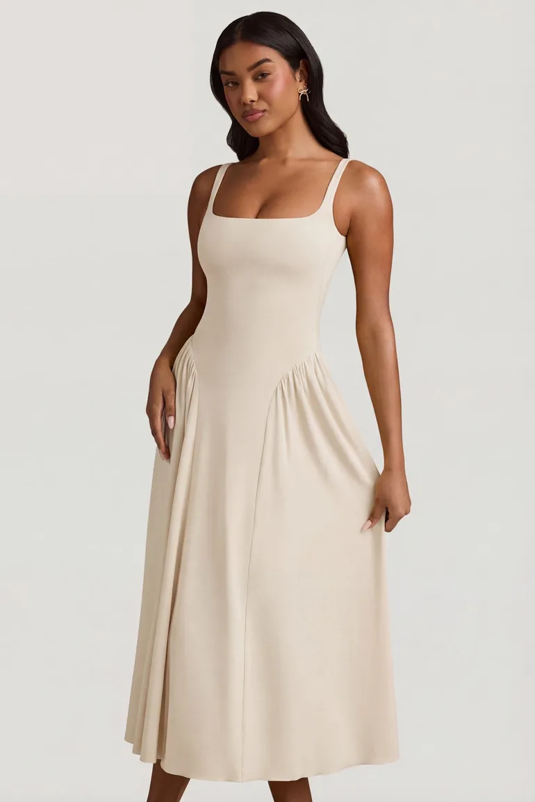 ivory midaxi dress Abril Midaxi Dress
