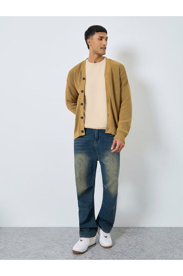 Front Buttoned Chunky Knit Cardigan