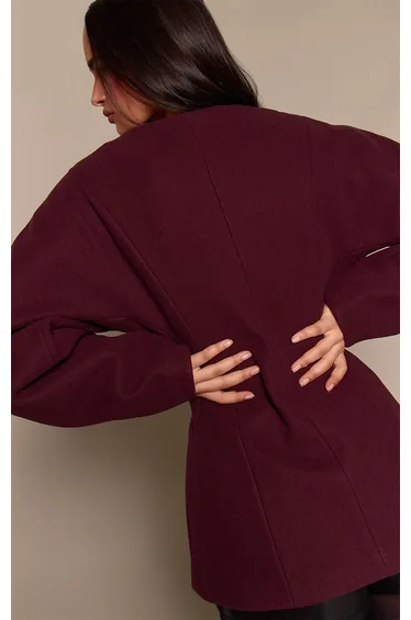 بليزر بأكمام - بني