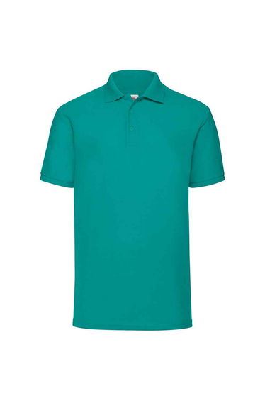 Fruit of the Loom Mens Pique Polo Shirt - Emerald