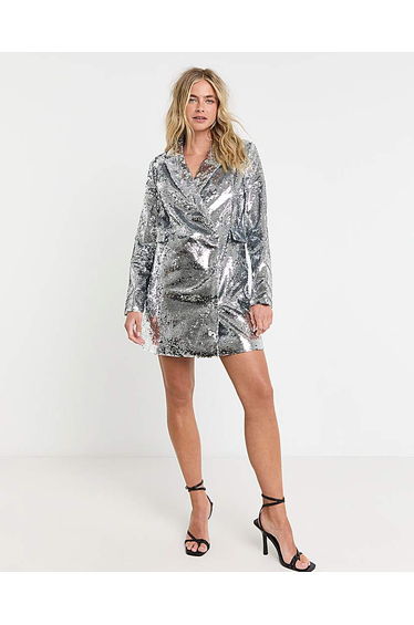 Sequin Blazer Dress
