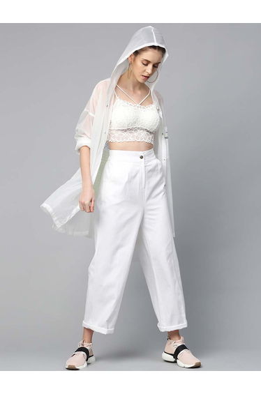 Solid Wide Leg Trousers