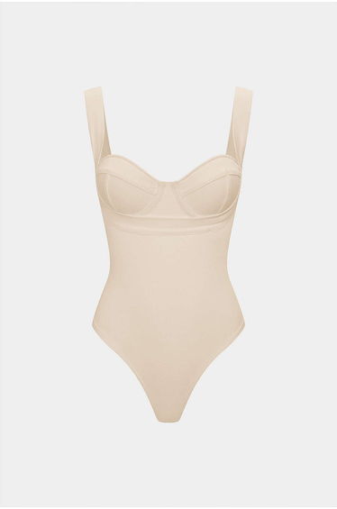 Solid Slip Sleeveless Bodysuit