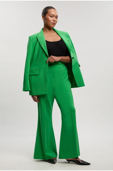 Plus Size Compact Stretch Bootcut Tailored Trouser