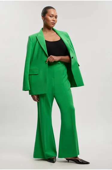 Plus Size Compact Stretch Bootcut Tailored Trouser