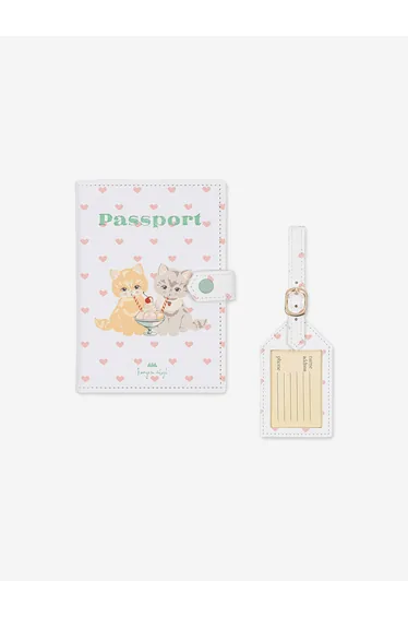Konges Sløjd Girls Kitty Gelateria Voyage Travel Set in White (15cm)