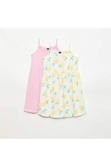 2-Pack of Crepe Knit Dresses WHITE