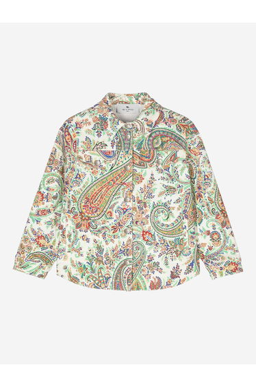 Girls Floral Paisley Jacket in Multicolour