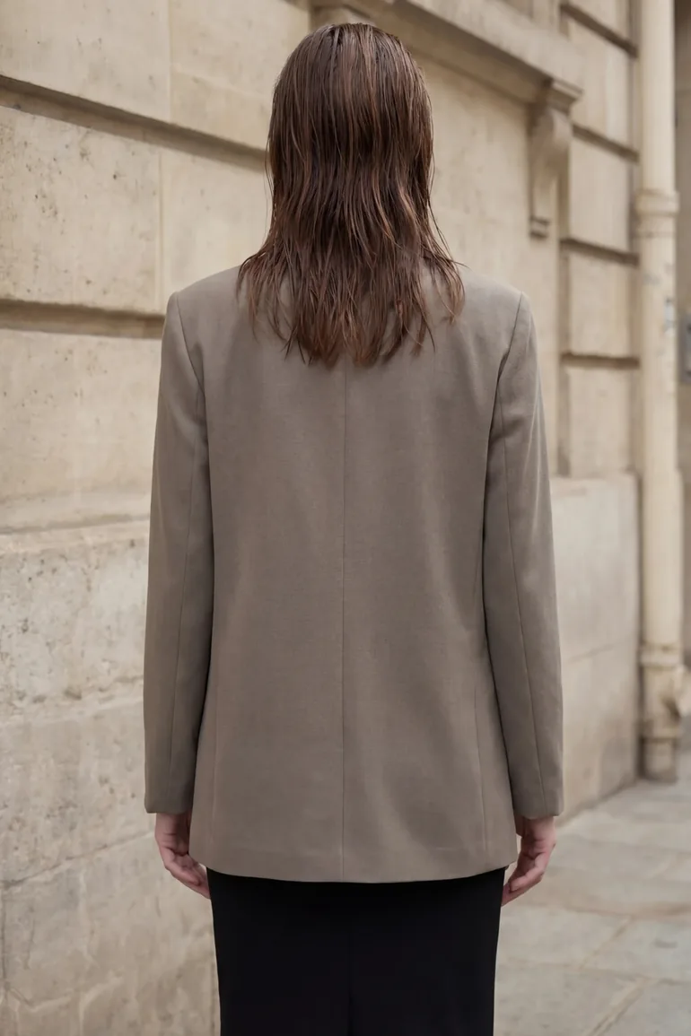 MY FASHION Buttoned Blazer Jacket - 1