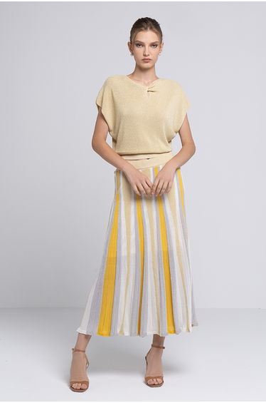 strips Crochet Skirt