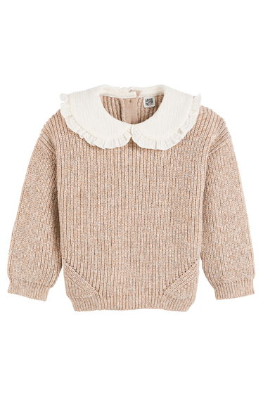 Peter Pan Collar Jumper/Sweater in Fine Knit