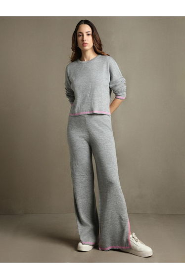 Regular Fit Solid Full Sleeve Co-ord