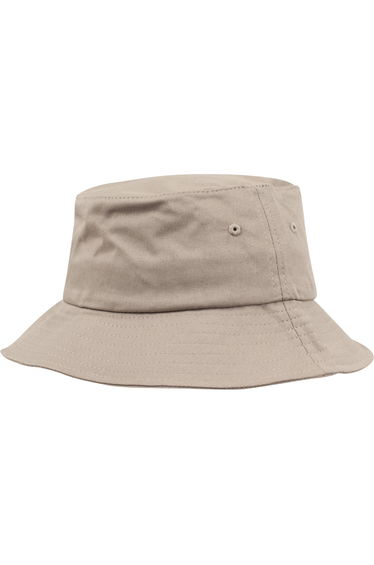 Flexfit By Yupoong Adults Unisex Cotton Twill Bucket Hat - Khaki