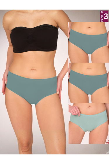 Pack of 3 - Women Seamless Full Brief Panties