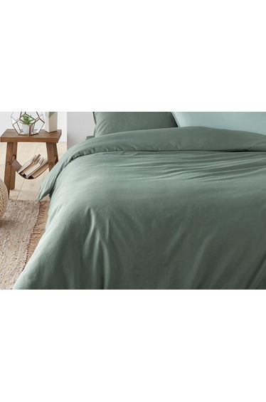 SCENARIO Plain Washed Cotton Fitted Sheet