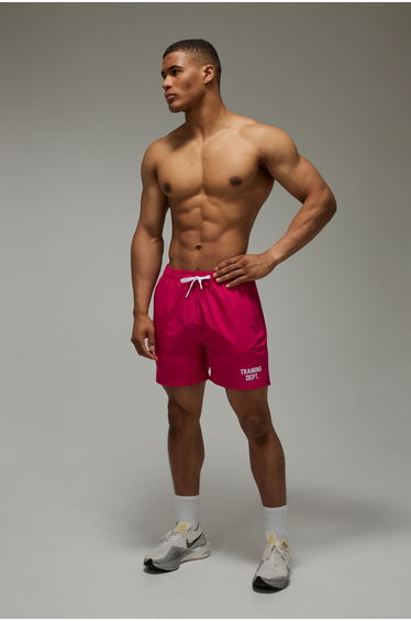 Training Dept 5inch Stretch Woven Short - pink