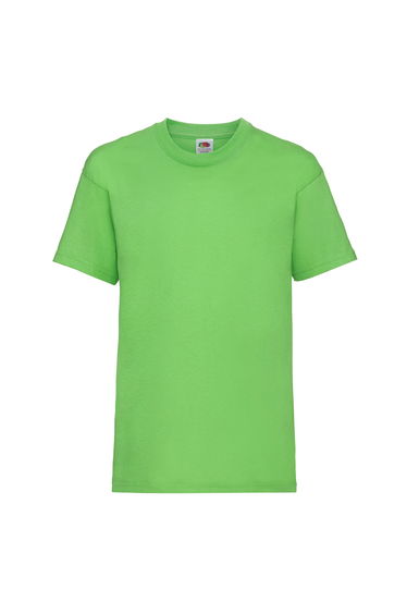 Fruit Of The Loom Childrens/Kids Unisex Valueweight Short Sleeve T-Shirt (Pack of 2) - Lime