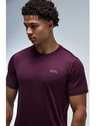 Man Active Performance Regular Fit T-shirt - plum - 3