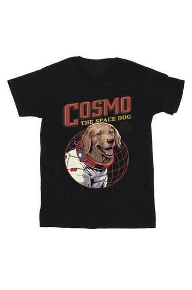 Guardians Of The Galaxy Volume 3 Boys Cosmo The Spacedog Cotton T-Shirt - Black