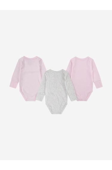 Baby Essentials 3 Pack Bodysuit Set in Pink