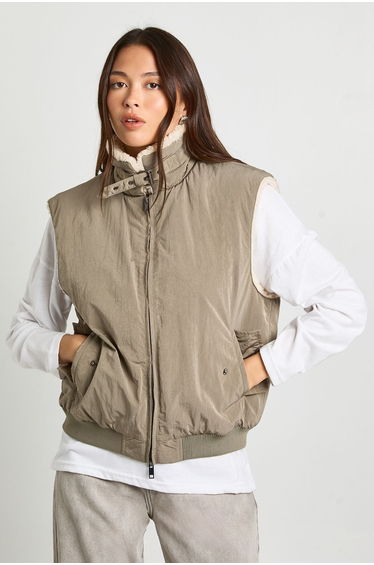 Faux Fur Lined Gilet