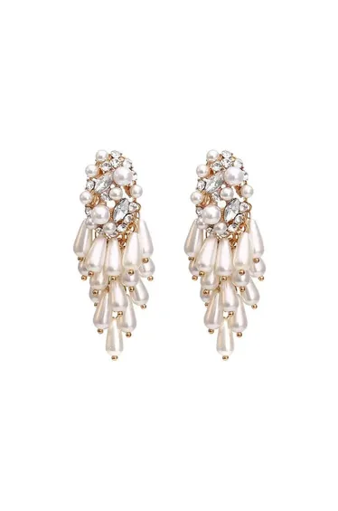 Mary Pearl Tassel Earrings