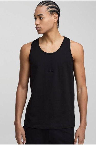 Regular Fit MAN. Basic Vest - black