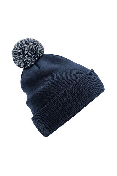 Beechfield Snowstar Recycled Beanie - French Navy/Light Grey
