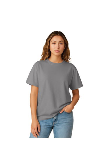 Casual Classics Womens/Ladies Combed Cotton Oversized T-Shirt - Charcoal
