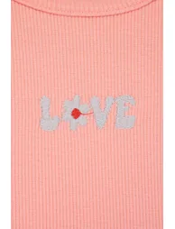 Powder Slogan Knitted Bottom - Top Set - 3