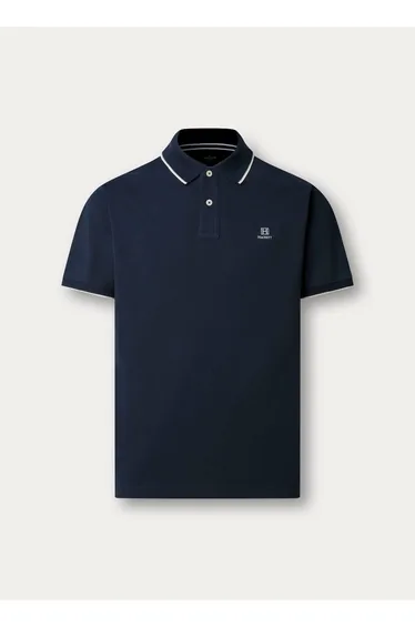 Heritage H Tipped Polo Navy